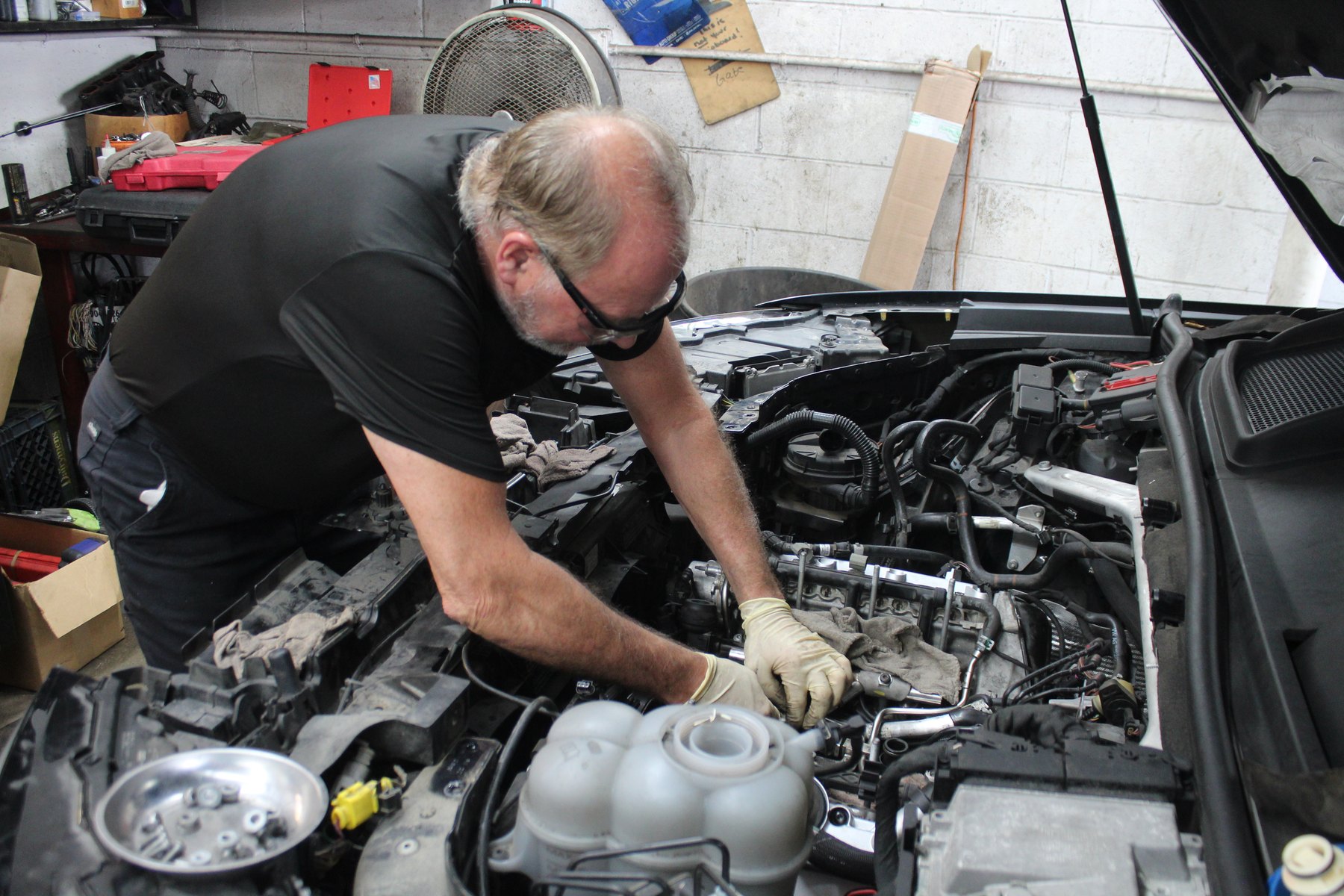 Tim Koleno, technician at Galati's Foreign Car Service